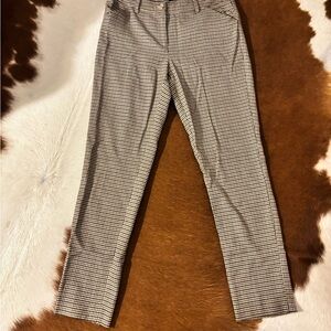 Houndstooth Patterned Trousers